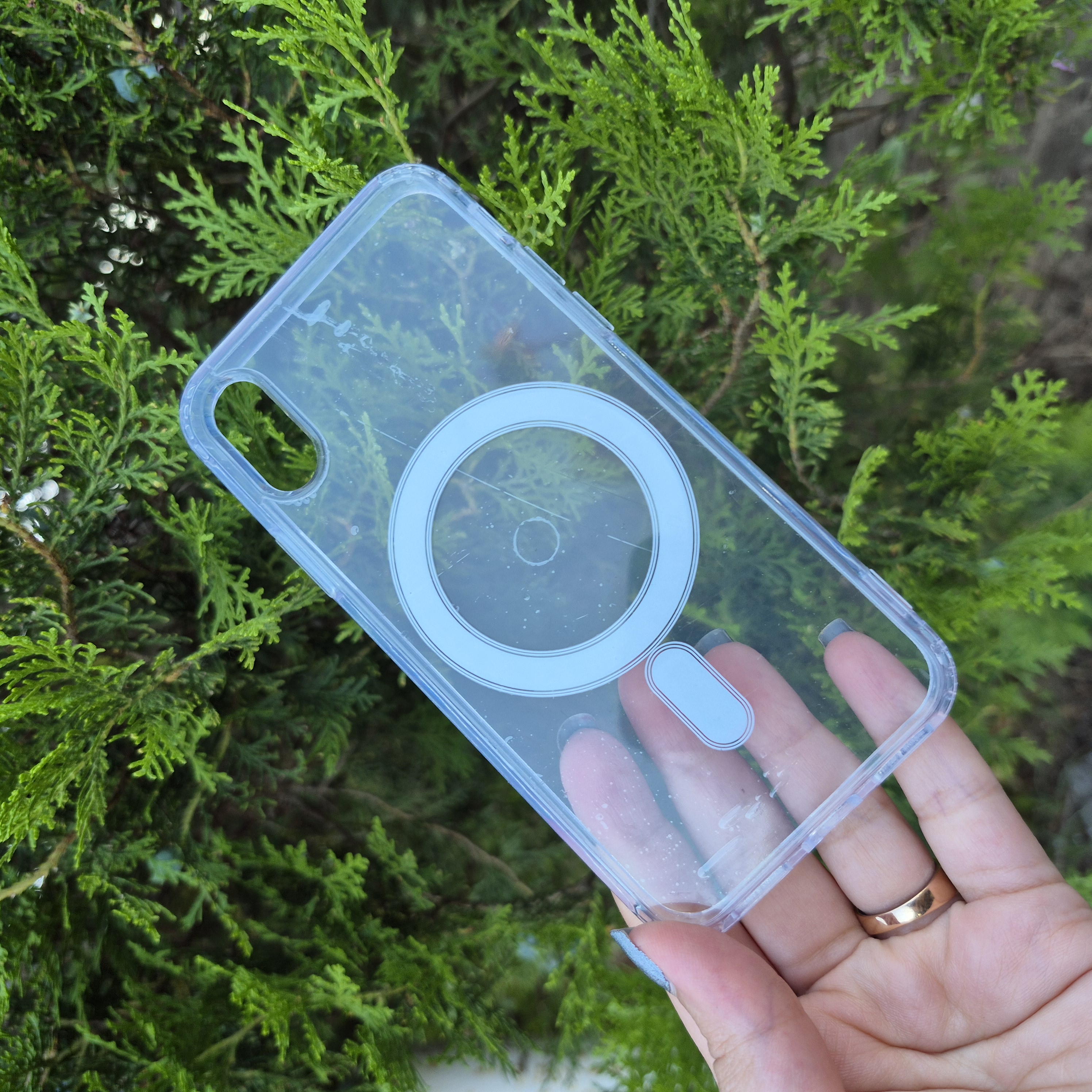 قاب و کاور شفاف مگ سیف Clear Case آیفون iPhone X/XS