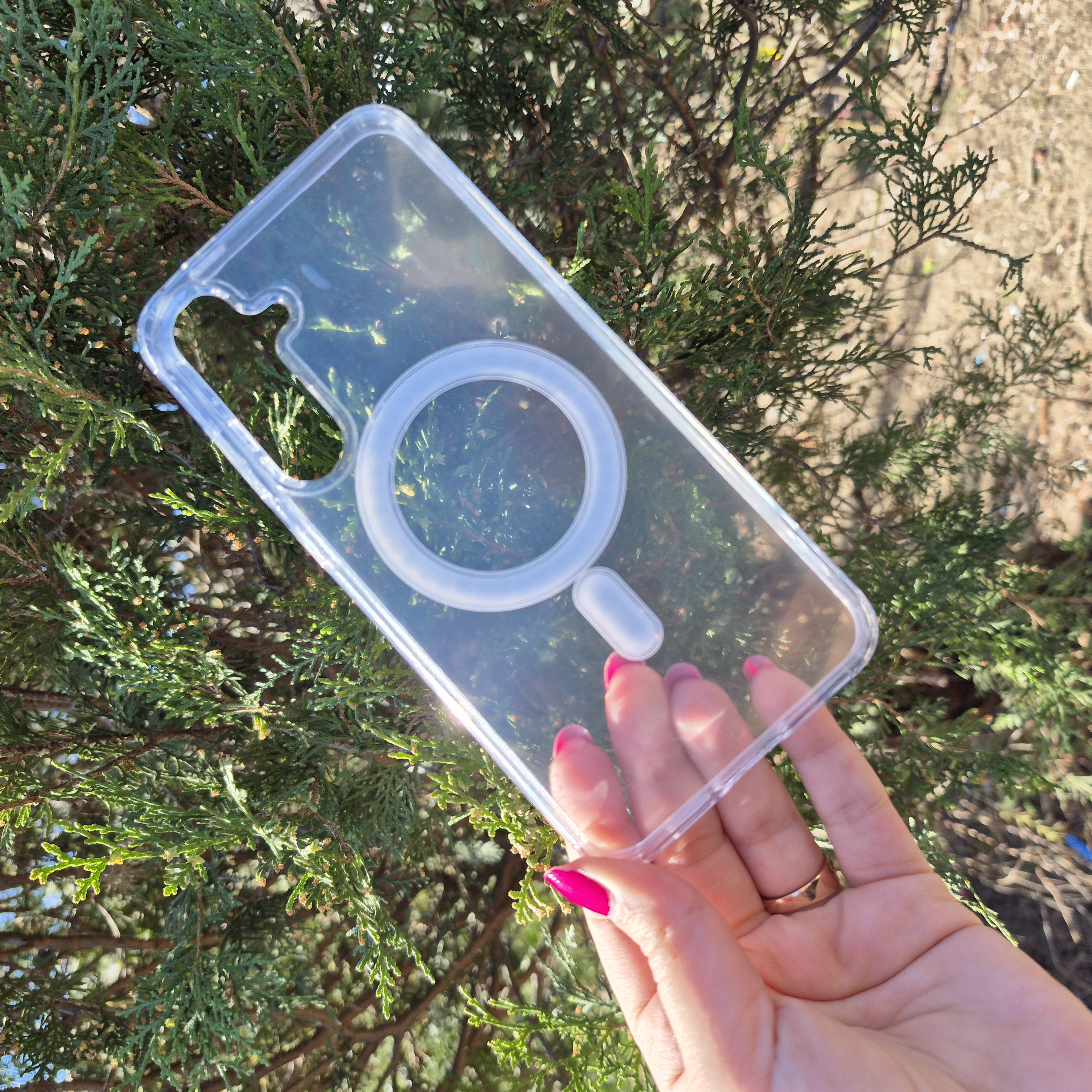 قاب و کاور شفاف مگ سیف Clear Case سامسونگ Samsung Galaxy S24FE