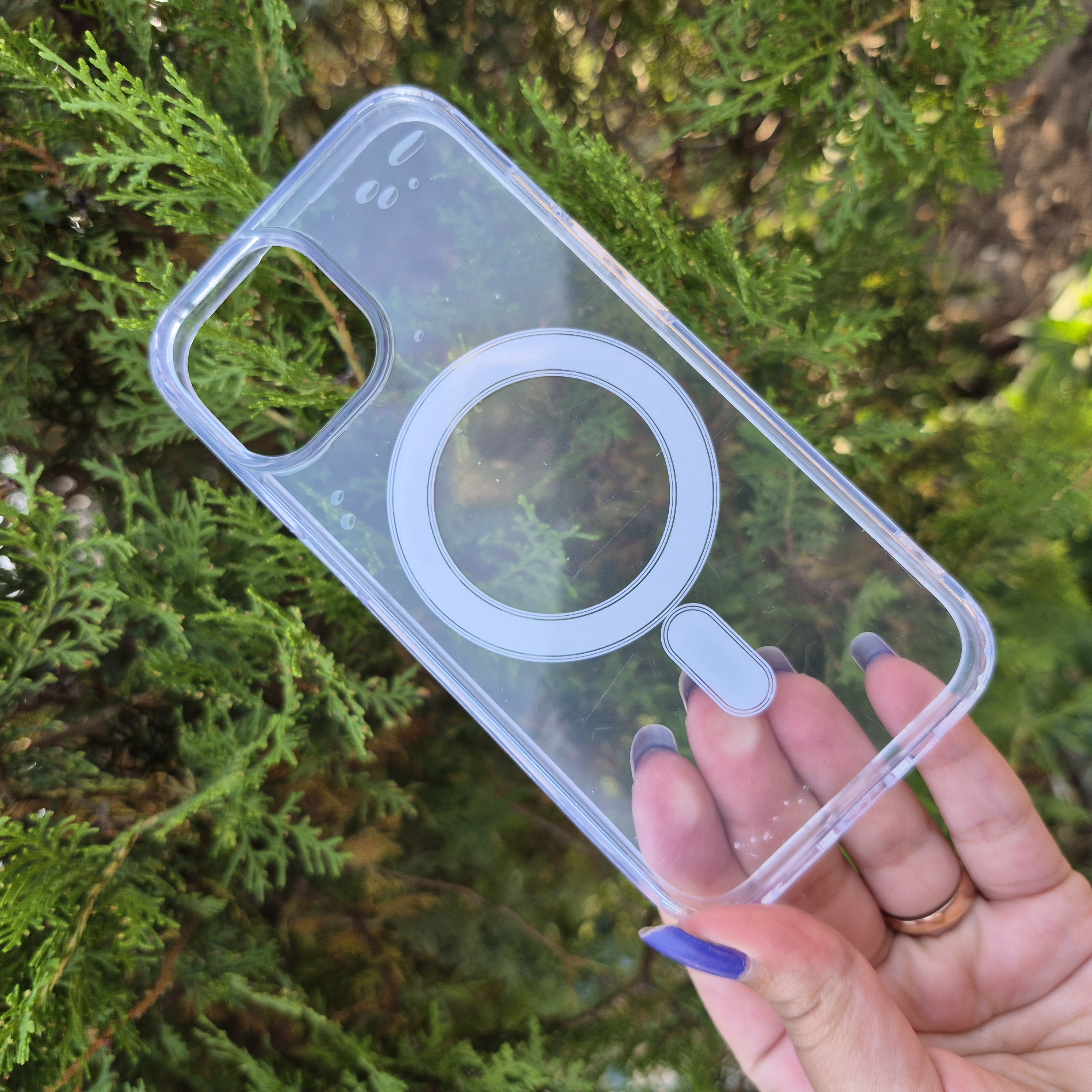 قاب و کاور شفاف مگ سیف Clear Case آیفون iPhone 15