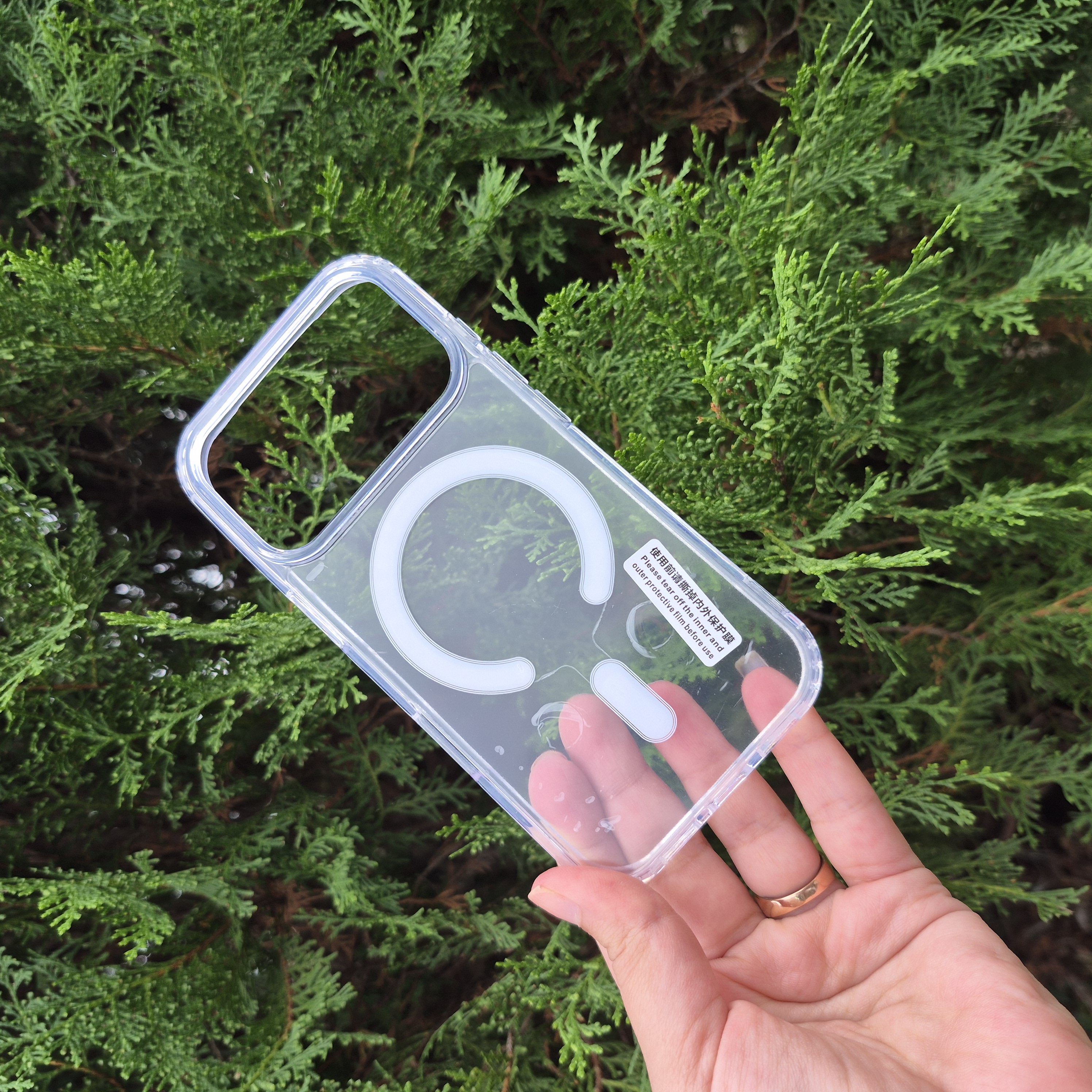 قاب و کاور شفاف مگ سیف Clear Case آیفون iPhone 18 pro