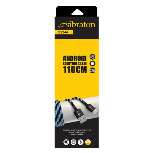 کابل شارژ میکرو (اندروید) micro-USB سیبراتون مدل S224A